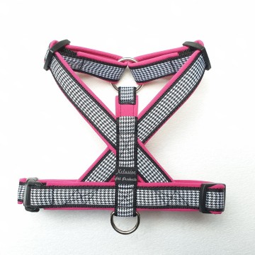 Zwart band fuchsia voering