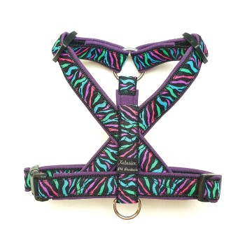 Zwart band paarse voering