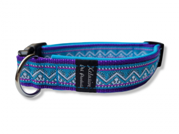 Gevoerde halsband purple ice