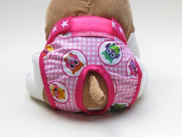 Loopsheidbroekje pink owls