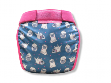 Loopsheidbroekje fb pug blue