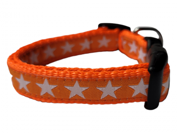 Neon oranje puppybandje deluxe