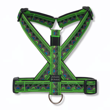 Lime band zwarte voering