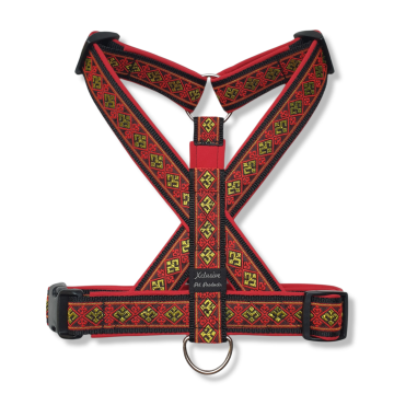 Zwart band rode voering