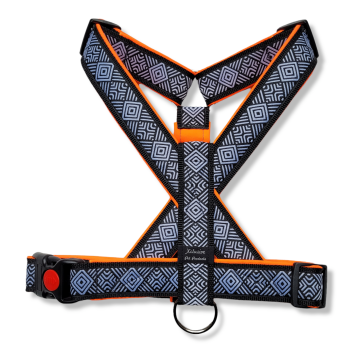 Zwart band neon oranje voering