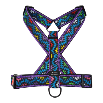 Paars band zwarte voering