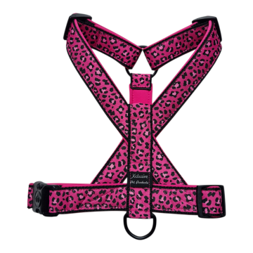 Zwart band fuchsia voering