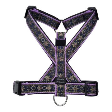 Lila band zwarte voering