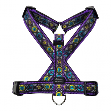 Paars band zwarte voering