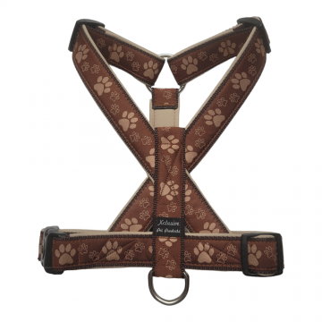 Bruin band karamel voering